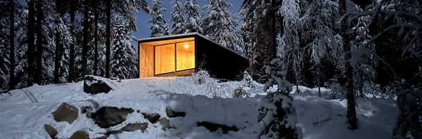 Kveldsbilde på Dagsturhytta i Trysil