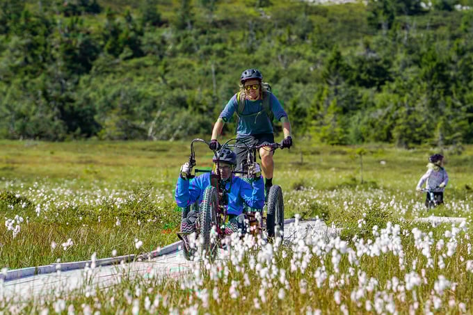 Cycling on Fjellrunden